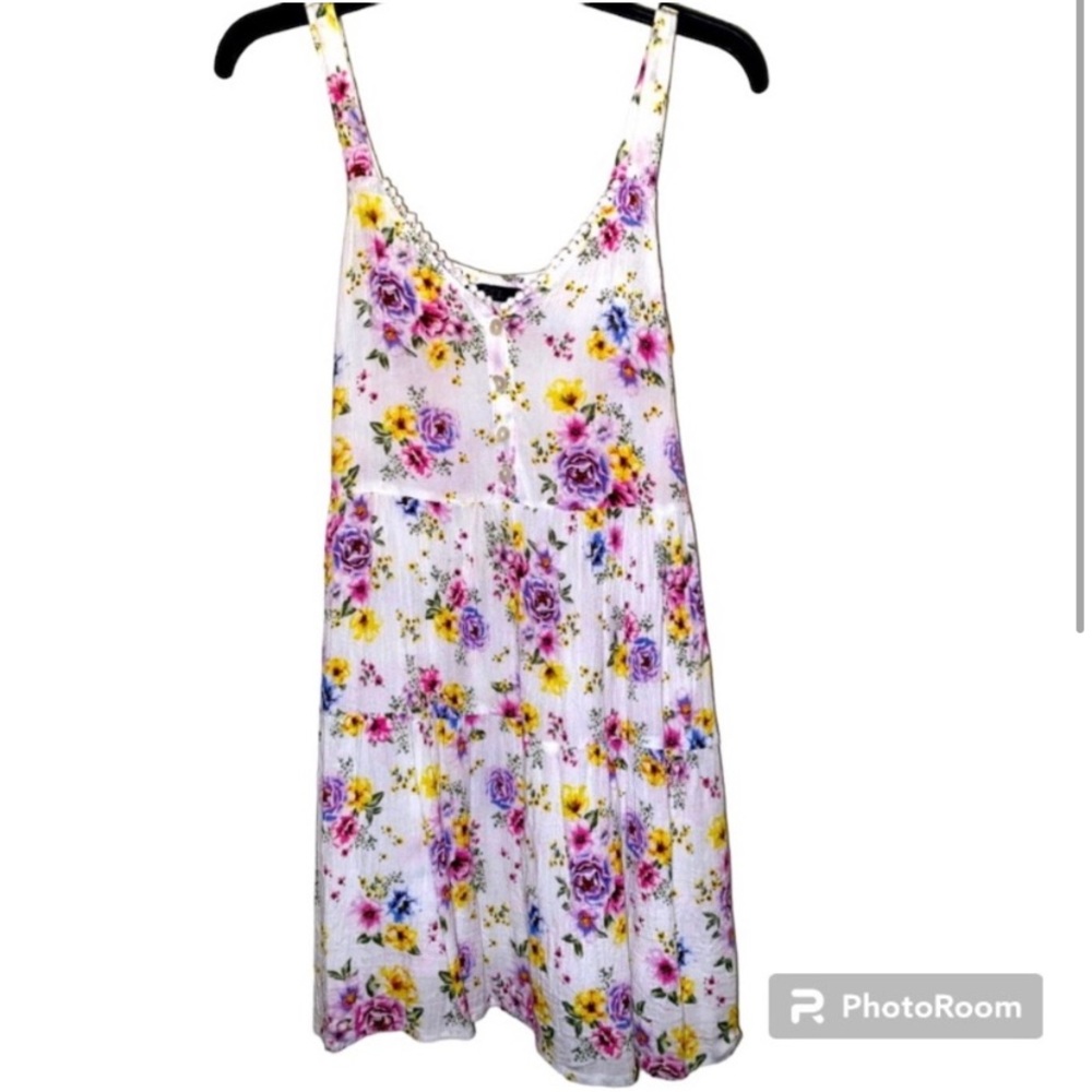 Preowned RDI Orchid Bloom Floral Sundress size S Small